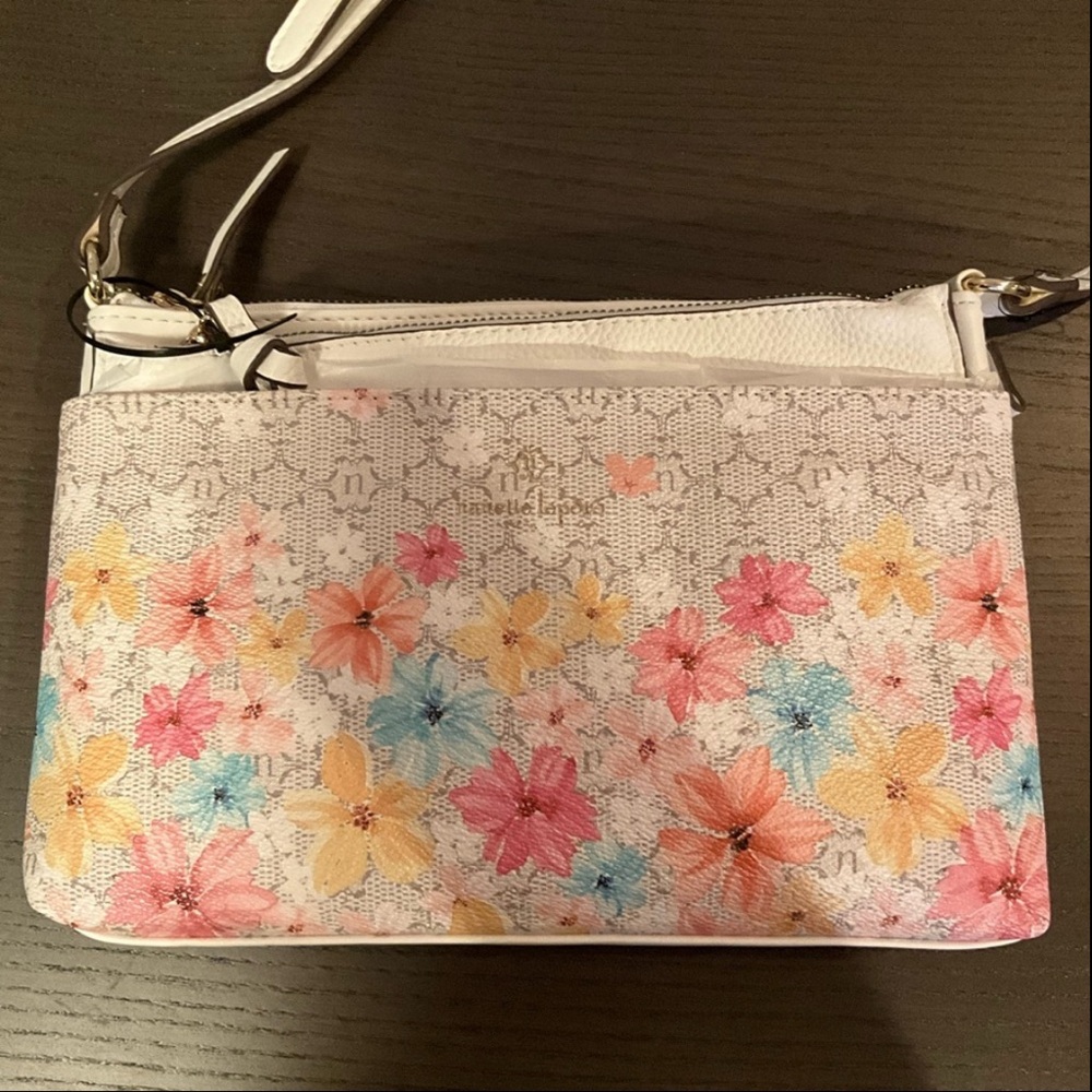 Nanette Lepore Pink Floral Crossbody Bag - Picture 7 of 12